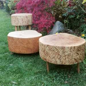 stolky z topolového dřeva