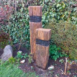 Objekt v zahradě z pražců